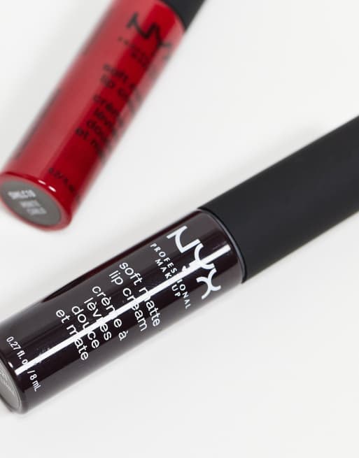 NYX Professional Makeup – Soft Matte – Matowa pomadka w płynie – Transylvania, 3 z 4