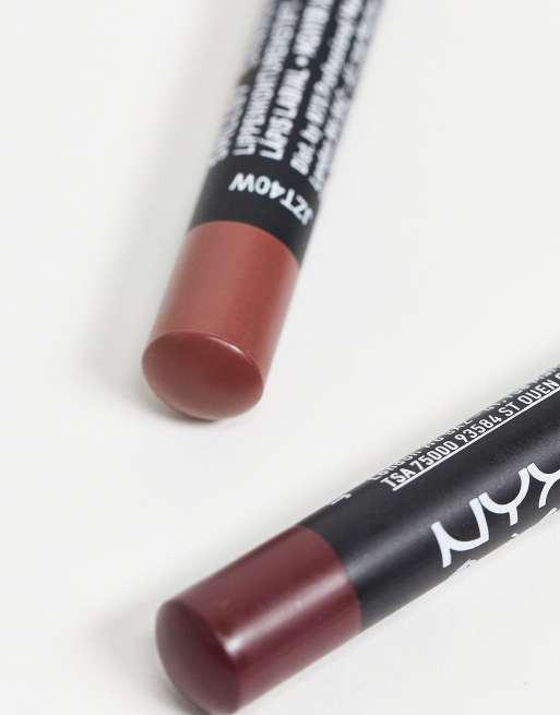  NYX Nyx suede matte lip liner smll07 sandstorm/glitz : Beauty  & Personal Care