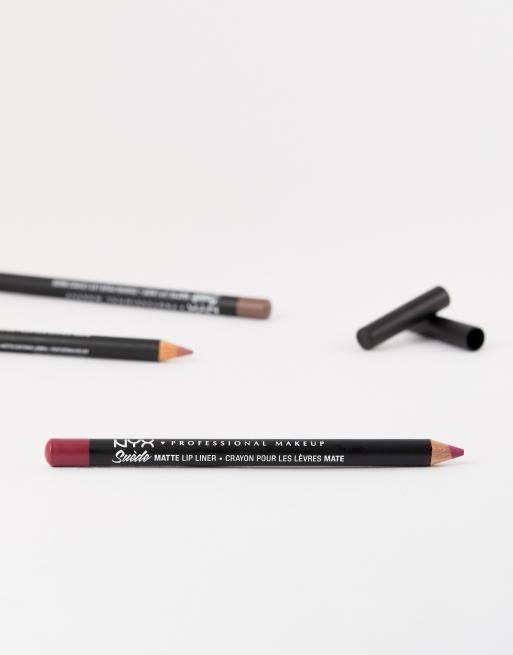 NYX Professional Makeup Suede Matte Lip Liners – Matowa konturówka do ust – Sweet Tooth, 4 z 4
