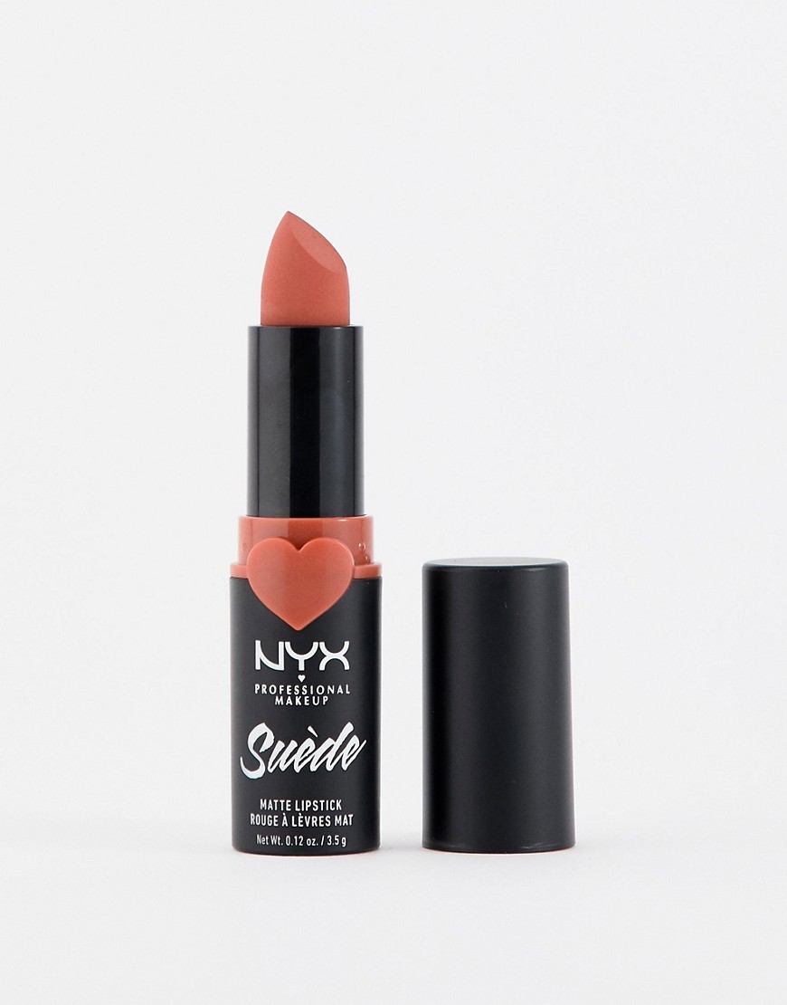NYX Professional Makeup - Suède matte lippenstift - Peach don't kill me-Roze