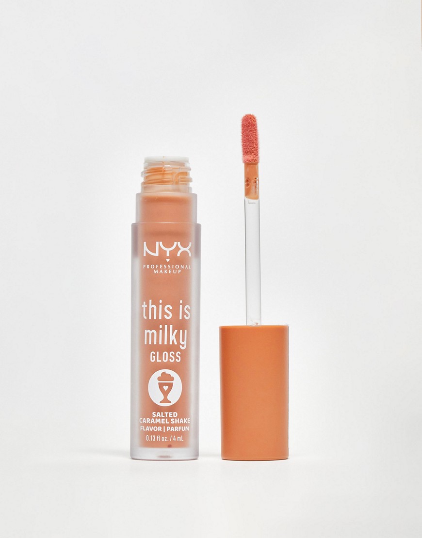NYX Professional Makeup This Is Milky Gloss Lip Gloss - Salted Caramel Shake-Pink