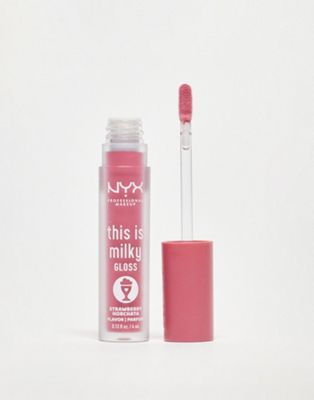 NYX Professional Makeup This Is Milky Gloss Lip Gloss - Strawberry Horchata
