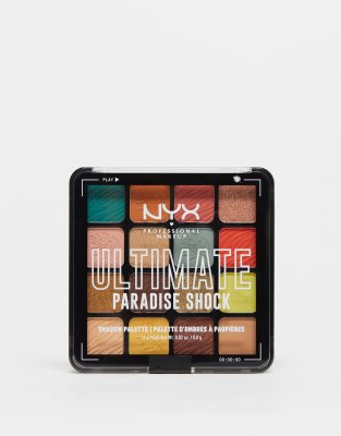 Nyx Professional Makeup Ultimate Shadow Palette Vegan 16-pan - Paradise Shock-multi In Multi