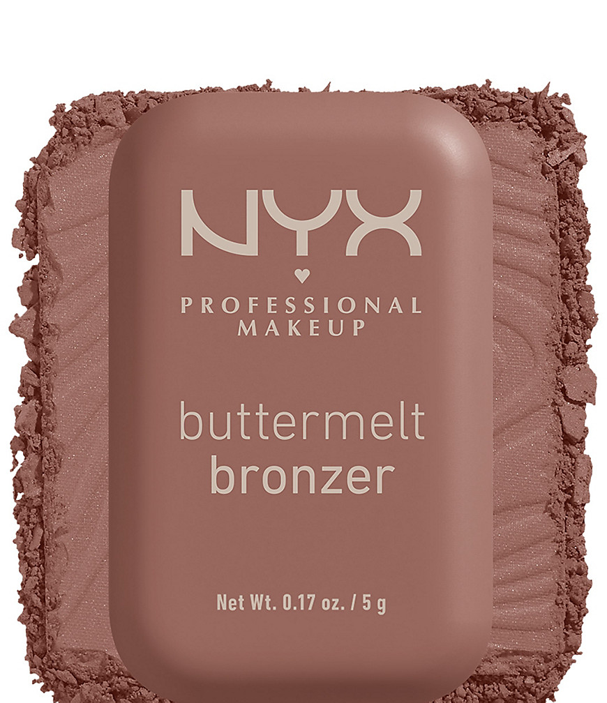 NYX Professional Makeup X ASOS Exclusive Buttermelt Powder Bronzer- Butta Biscuit-Brown