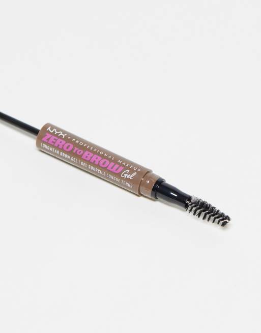 NYX Professional Makeup Zero To Brow Longwear Vegan Tinted Eyebrow Gel - Ash Brown, 4 of 4