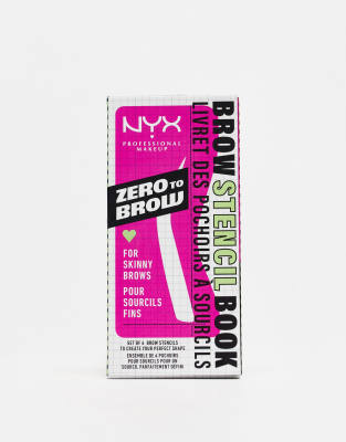 NYX Professional Makeup - Zero to Brow - Schablone für schmale Augenbrauen-Keine Farbe