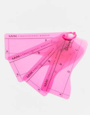 Nyx Professional Makeup Zero To Brow Stencil For Thick Brows-no Color