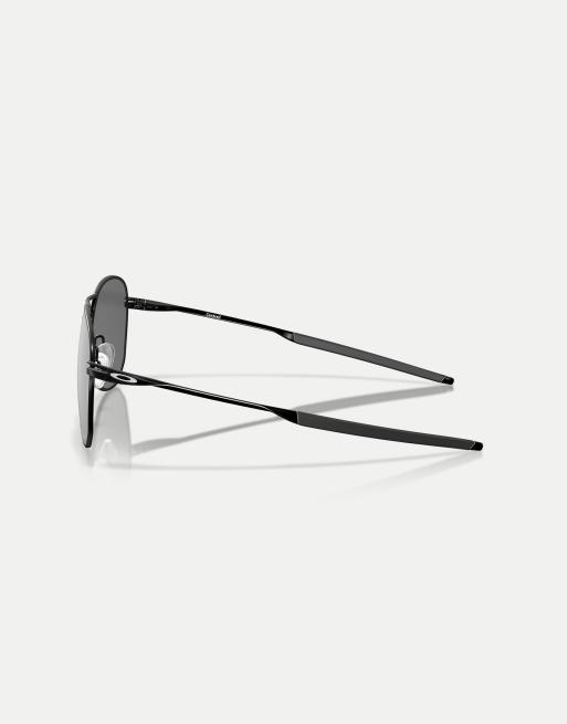Oakley - Contrail - Occhiali da sole ovali nero opaco con lenti polarizzate grigie a specchio, 2 di 4