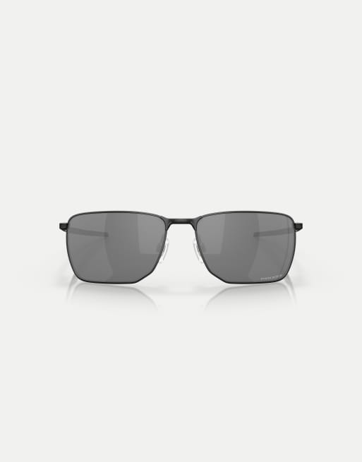Oakley - Ejector - Gafas de sol negro satinado rectangulares con lentes negras efecto espejo, 2 de 3