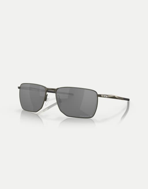 Oakley - Ejector - Lunettes de soleil rectangulaires à verres réfléchissants polarisés noirs - Carbone, 2 de 3