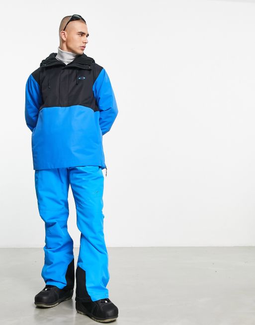 Oakley Elk Grove ski jacket in blue/black | ASOS