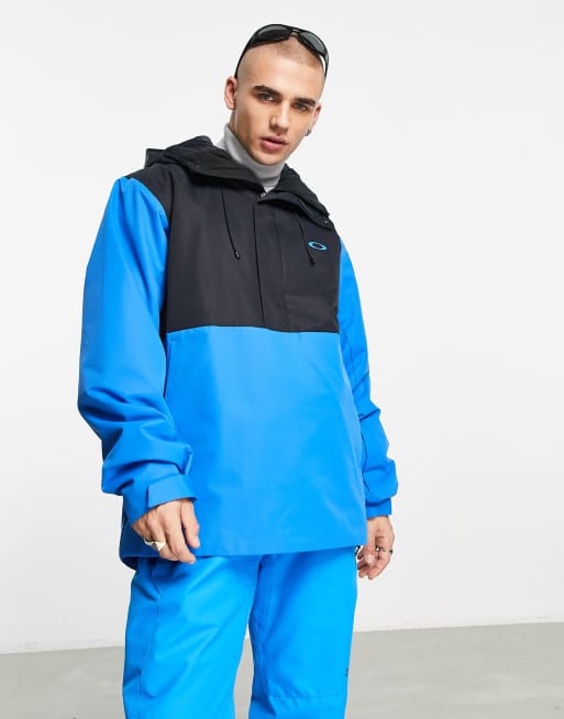 Oakley Elk Grove ski jacket in blue/black | ASOS