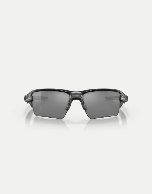 Oakley - Flak® 2.0 - Gafas de sol negro mate rectangulares extragrandes con lentes negras efecto espejo polarizadas, 2 de 3