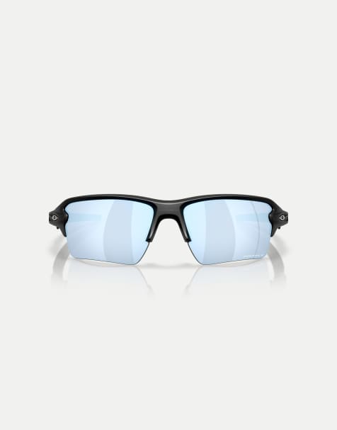 Oakley Flak® 2.0 xxl occhiali da sole rettangolari polarizzati con lenti blu specchiate in nero opaco - view 1
