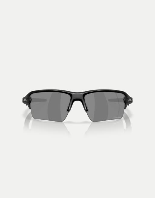 Oakley Flak® 2.0 xxl rectangle sunglasses with black mirrored lens in matte black