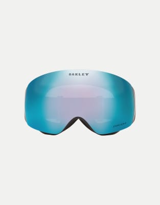 Oakley - Flight Deck M - Skibrille in Factory Pilot Schwarz mit blau verspiegelter Shield-Scheibe