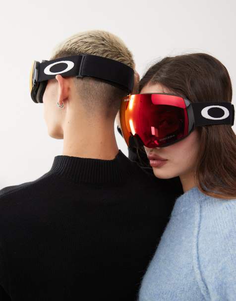 Oakley - Flight Deck - Masque de ski à verres rouges - Noir mat et rouge - view 1
