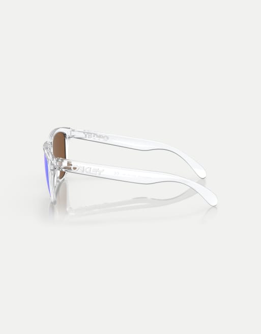 Oakley - Frogskins™ - Lunettes de soleil carrées à verres réfléchissants violets - Transparent brillant, 2 de 3