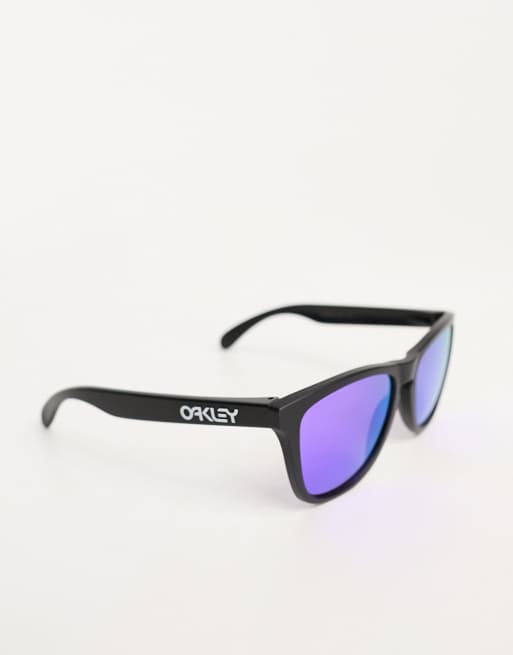 Oakley Frogskins square festival sunglasses with reflective purple