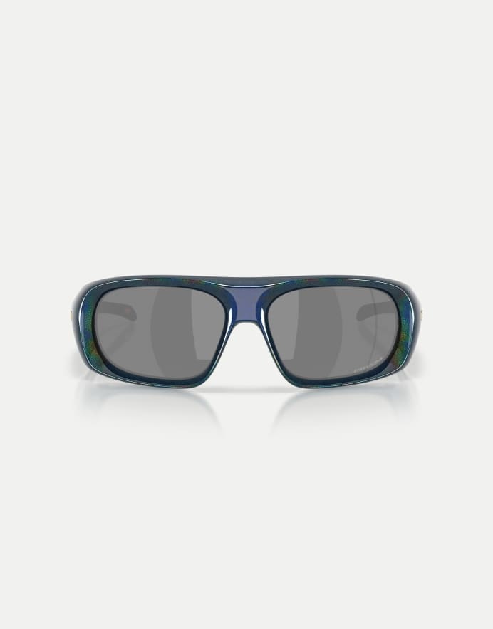 Oakley gafas de sol rectangulares de la colección Polaris con lente espejada negra en Abyss Spacedust