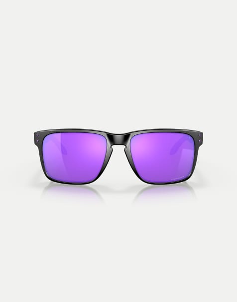 Oakley Holbrook™ xl square sunglasses with violet mirrored lens in matte black - view 1