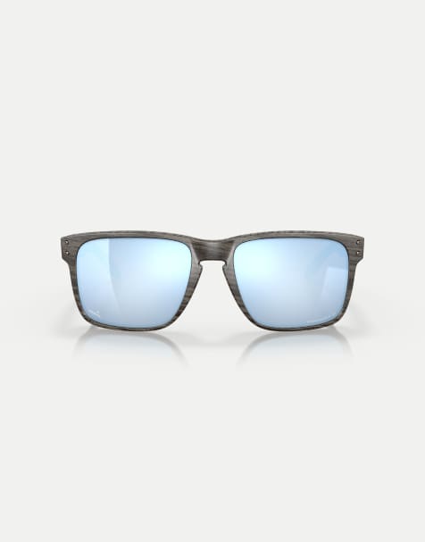 Oakley - Holbrook™ XL Woodgrain Collection - Occhiali da sole squadrati con venature effetto legno e lenti blu specchiate polarizzate - view 1