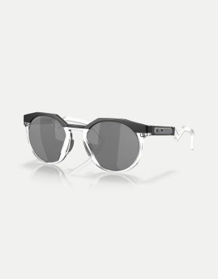 Hstn - Lunettes de soleil rondes avec verres gris polariss effet miroir - mat - Oakley - Modalova