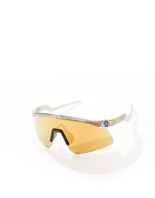 Oakley – Hydra – Visor-Sonnenbrille in Grau mit goldfarbenen Gläsern, 4 von 4