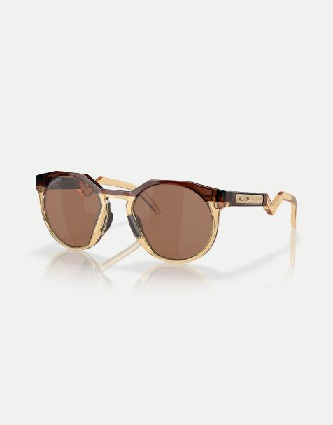 Oakley - Kylian Mbappé Signature Series Hstn - Occhiali da sole rotondi color ambra scuro/curry chiaro con lenti marroni specchiate - view 1