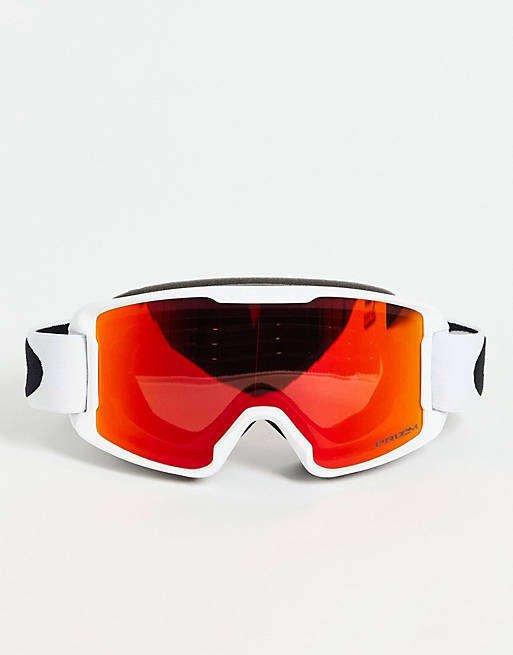 Oakley LM Matte goggles in white/red
