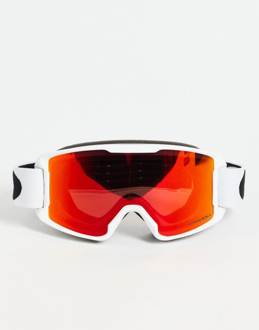 Oakley LM Matte goggles in white/red | ASOS