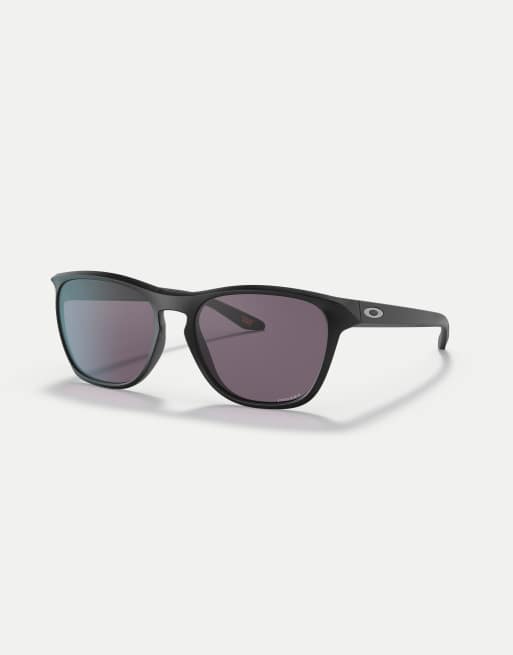 Oakley - Manorburn - Lunettes de soleil carrées à verres gris - Noir mat, 3 de 4