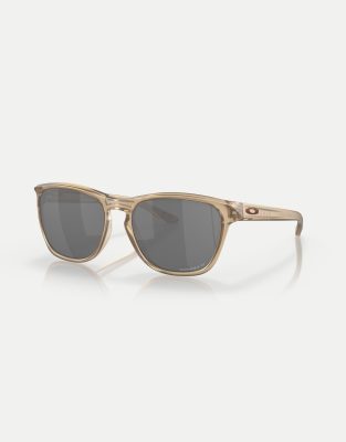 Oakley - Manorburn - Occhiali da sole squadrati colore seppia opaco con lenti polarizzate grigie a specchio