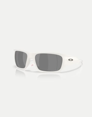 Oakley - Masseter - Occhiali da sole rettangolari color vapore opaco con lenti grigie specchiate - view 1