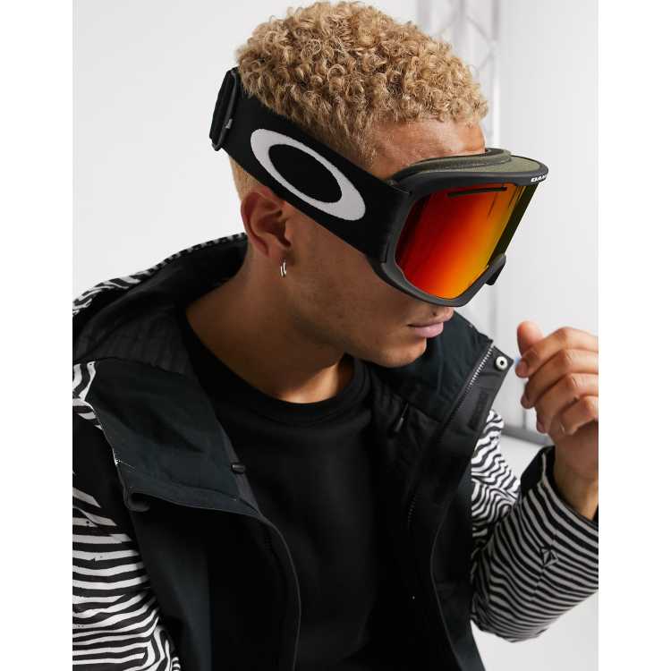 Oakley O Frame  Pro XL goggles in black with fire iridium and persimmon  lens | ASOS