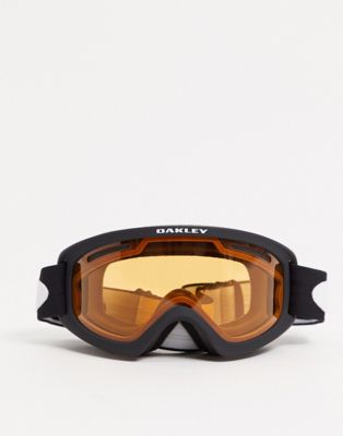 Oakley - o frame 2.0 pro xs - skibril in mat zwart met oranje en donkergrijze glazen
