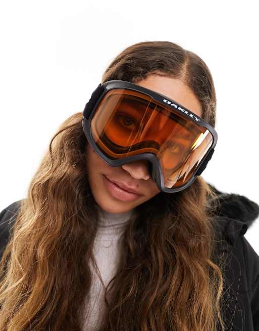 Oakley o frame 2.0 ski goggles in black and orange ASOS