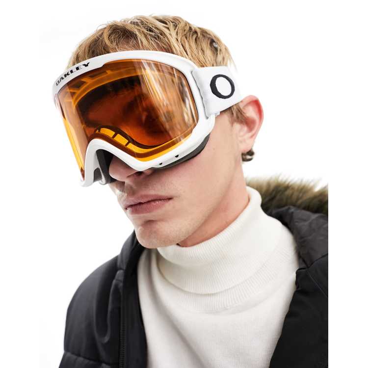 Oakley o frame 2.0 ski goggles in white and orange ASOS