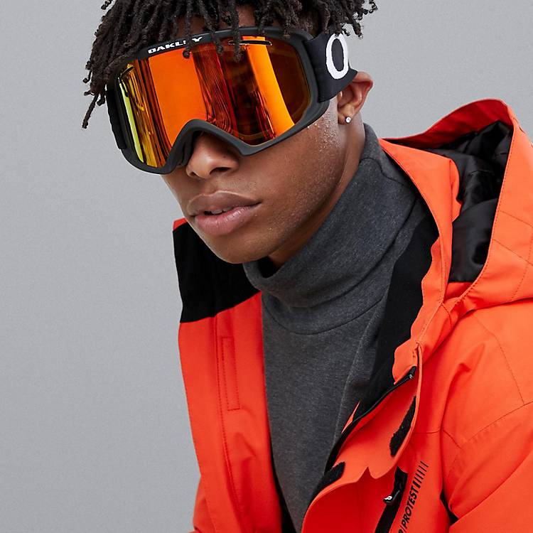 Oakley - O Frame 2.0 XL - Occhiali da neve con montatura/cinturino neri e  lenti extra
