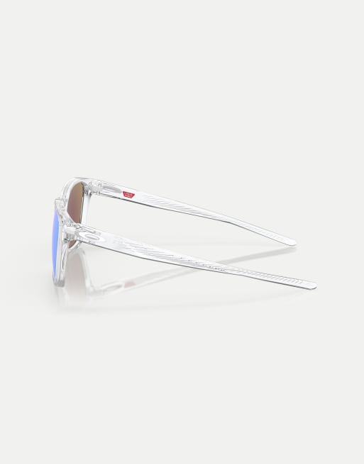 Oakley - Ojector - Lunettes de soleil rectangulaires à verres bleus effet miroir - Transparent poli, 3 de 3