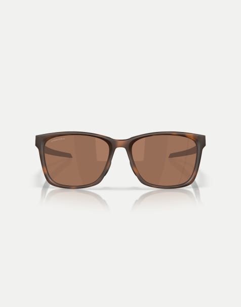 Oakley - Paracord - Occhiali da sole squadrati marrone tartarugato opaco con lenti specchiate marroni - view 1
