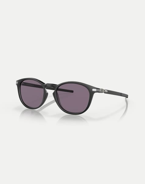 Oakley - Pitchman™ R - Occhiali da sole rotondi nero satinato con lenti grigie - view 1