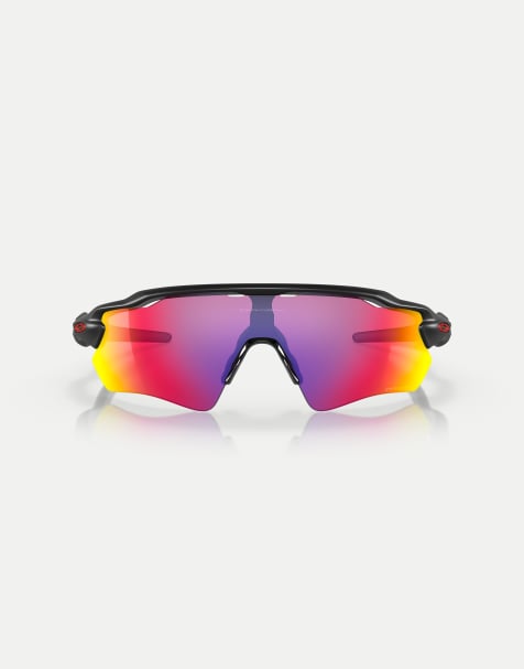 Oakley – Radar® ev path® – Shield-Sonnenbrille in Mattschwarz mit lila verspiegelten Gläsern - view 1