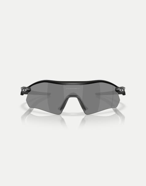 Oakley - Radar® - Lunettes de soleil rectangulaires à verres miroir polarisés noirs - Noir mat - view 1