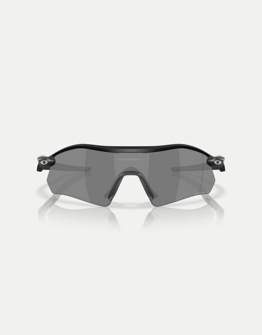 Oakley Radar® plate​ rectangle polarised sunglasses with black mirrored lens in matte black