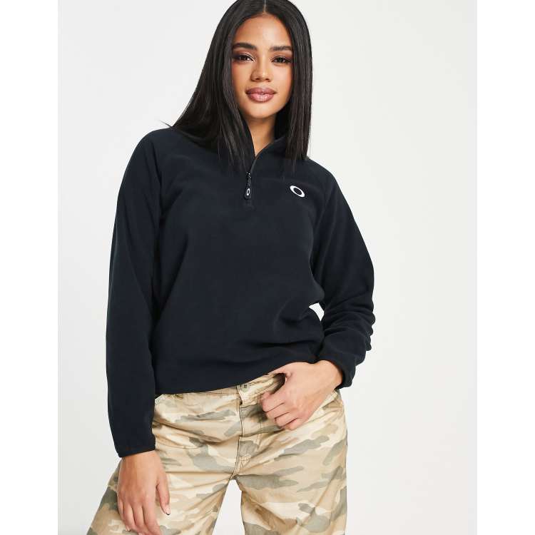 Oakley Ridge half zip ski fleece in black | ASOS