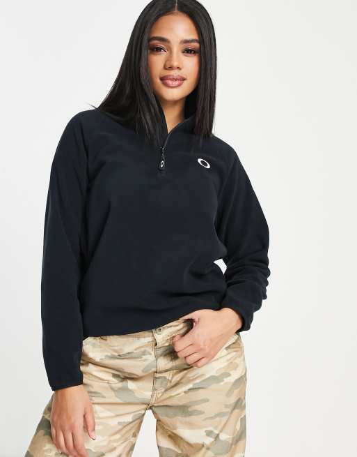 Oakley Ridge half zip ski fleece in black | ASOS