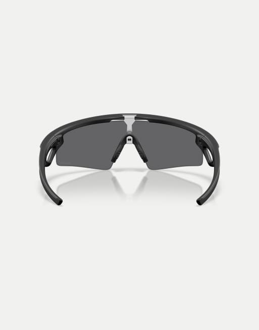Oakley – Sphaera™ Strike – Rechteckige Sonnenbrille in Mattschwarz mit schwarz verspiegelten Gläsern, 3 von 4
