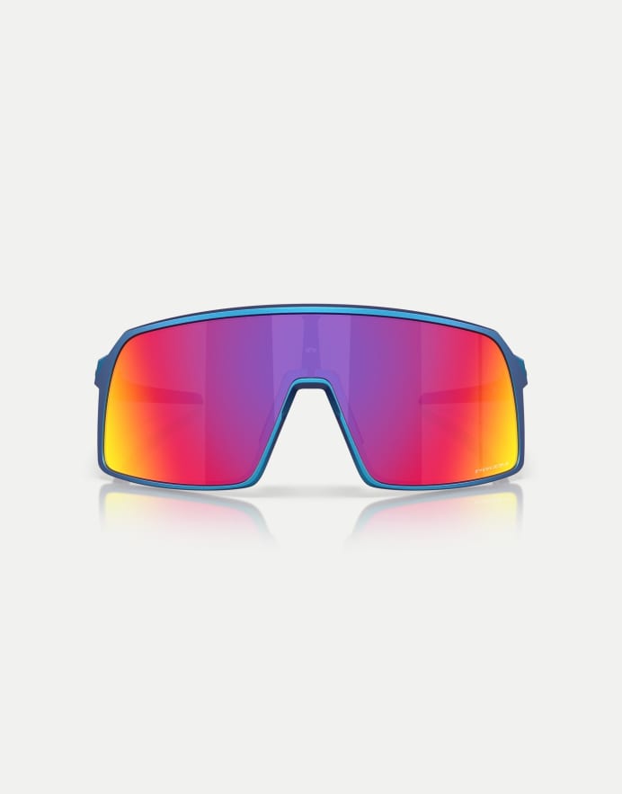 Oakley Sutro gafas de sol rectangulares con lente espejada violeta en acabado mate cian/azul cambiante