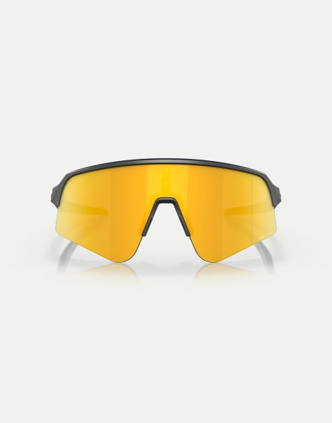Oakley Sutro™ lite sweep gafas de sol tipo escudo con lente espejada dorada en negro mate - view 1
